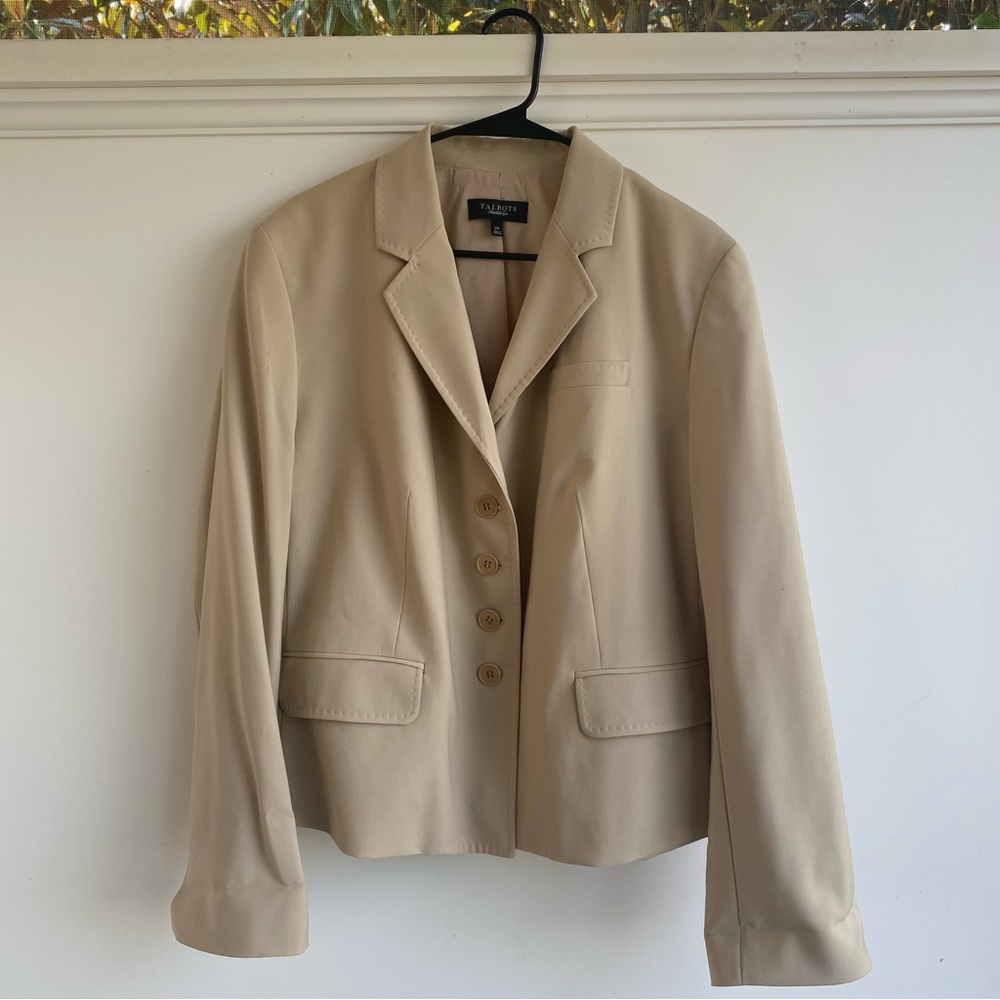 Talbots Wool Blend Blazer Tailored Fit - Picture 3 of 9